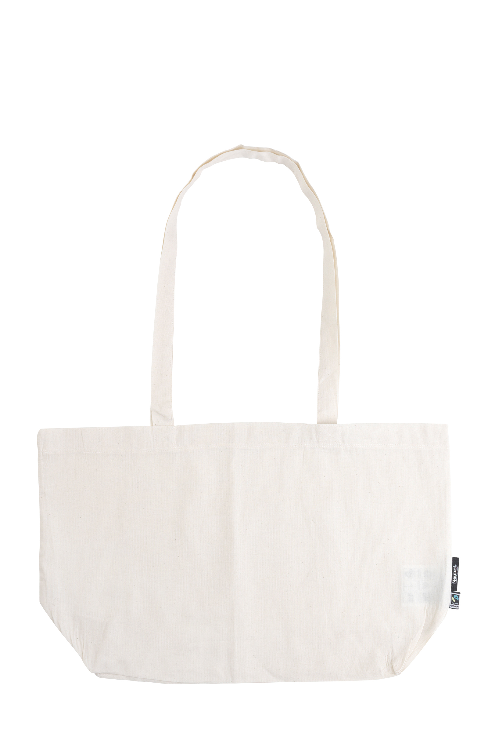 Neutral Shopping Bag w. Gusset Nature