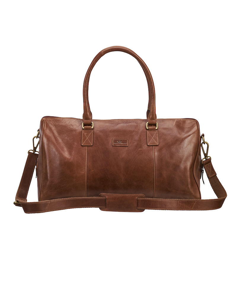 DerbyOfSweden Leather Line Travelbag Cognac