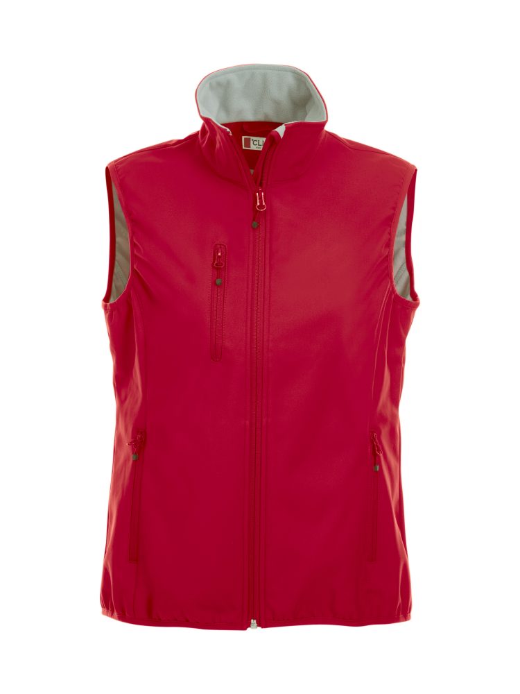 Clique Basic Softshell Vest Ladies punainen