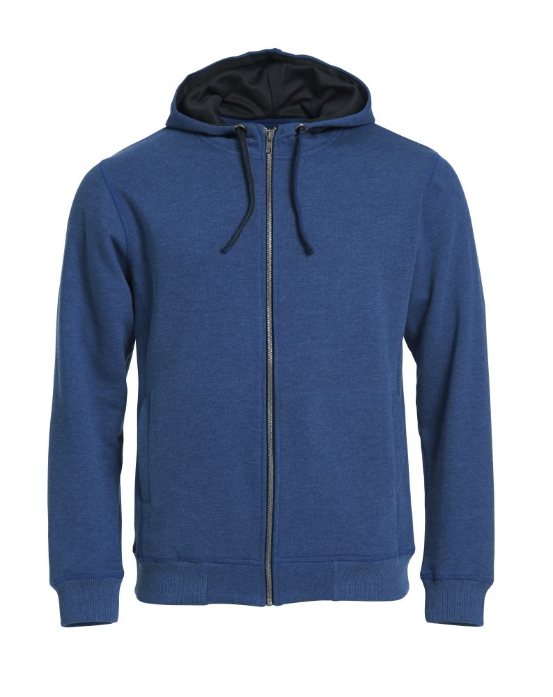 Clique Classic Hoody Full Zip Blue Melange