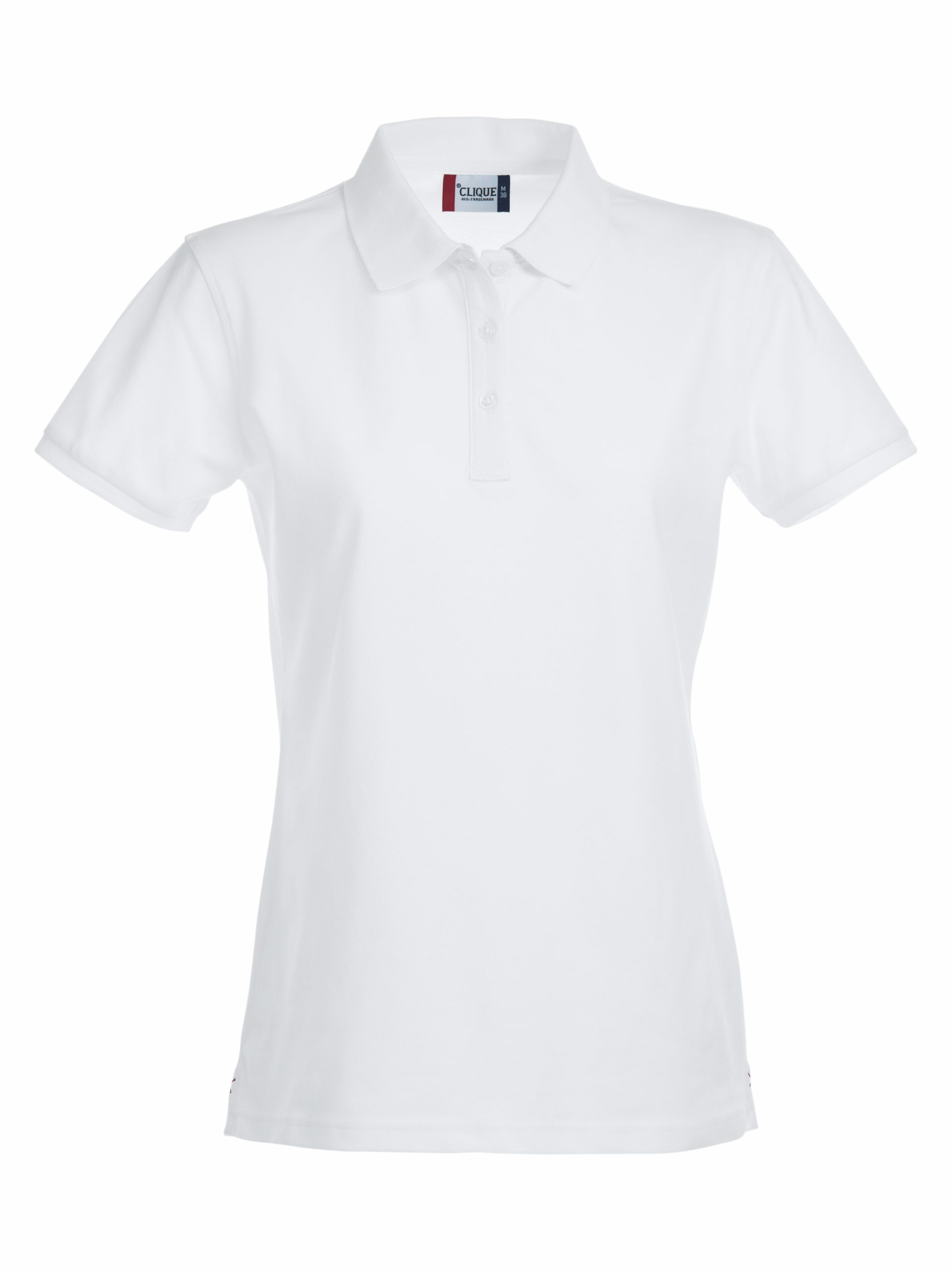 Clique Stretch Premium Polo Ladies pikeepaita valkoinen