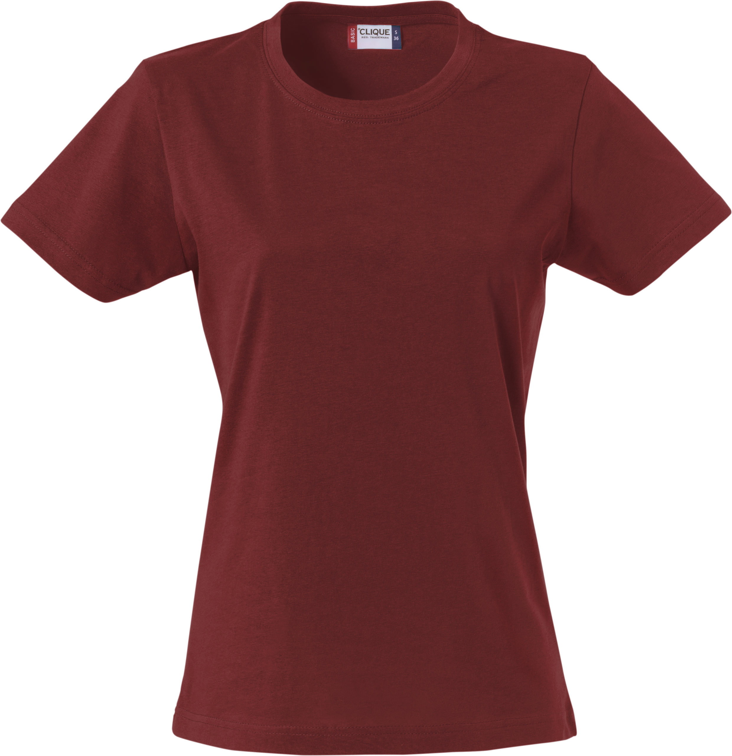 Clique Basic-T Ladies t-paita viininpunainen