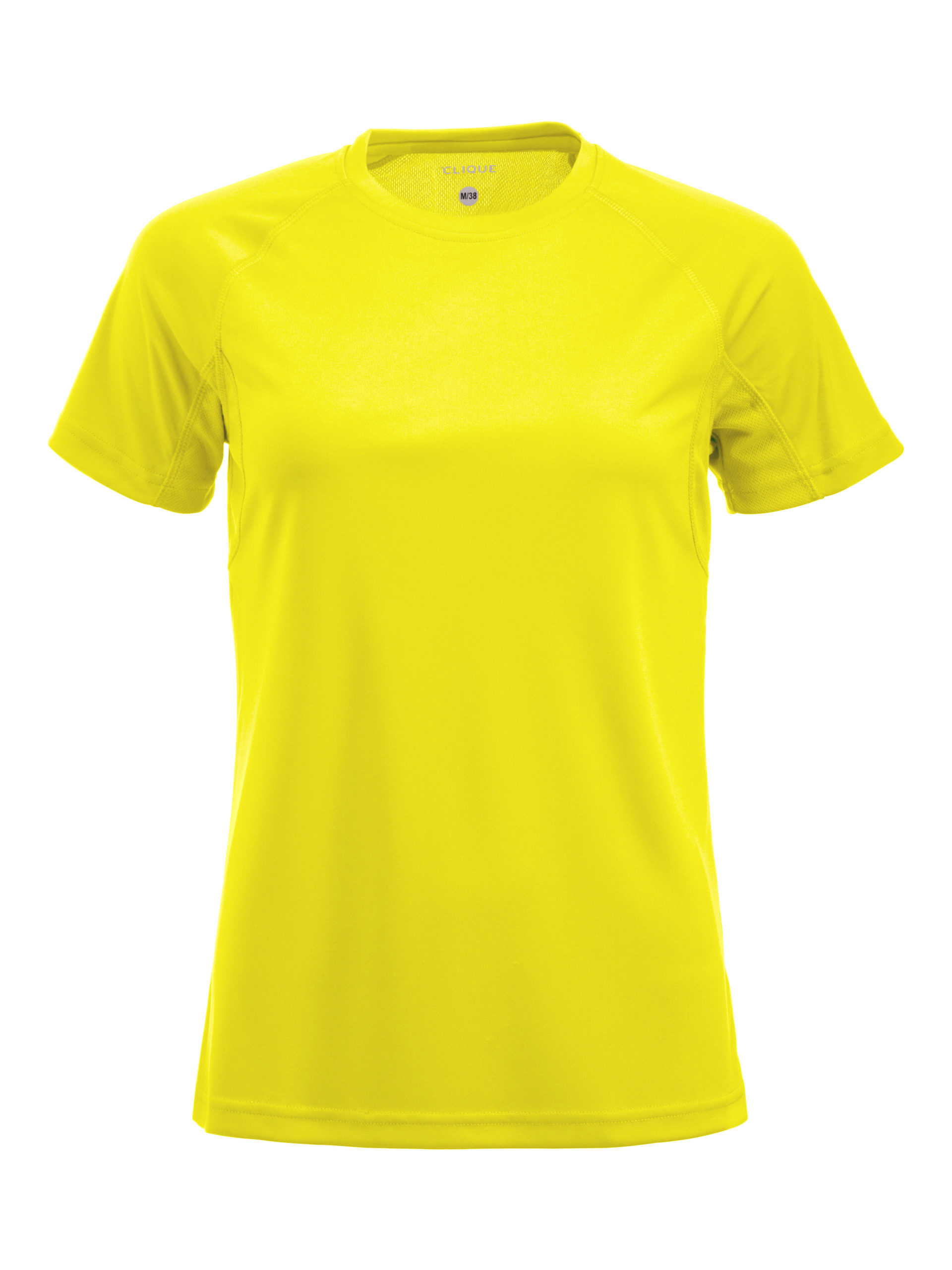 Clique Premium Active-T Ladies t-paita Visibility yellow