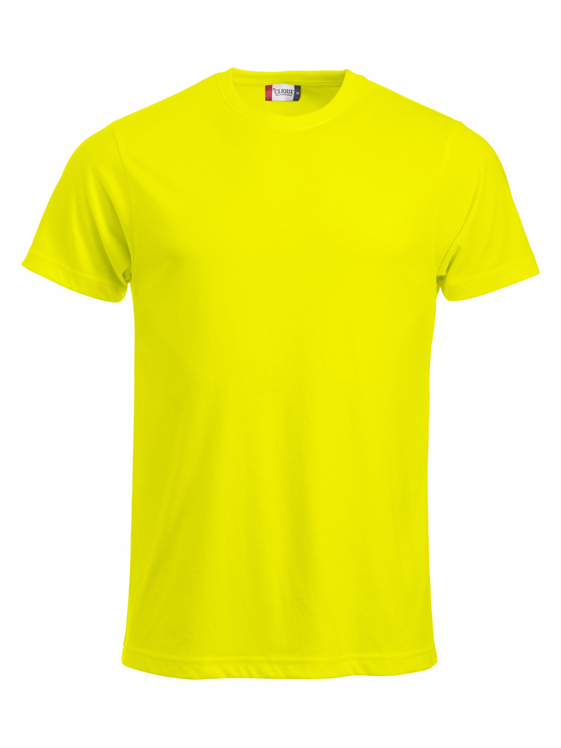 Clique New Classic-T t-paita Huomioväri keltainen