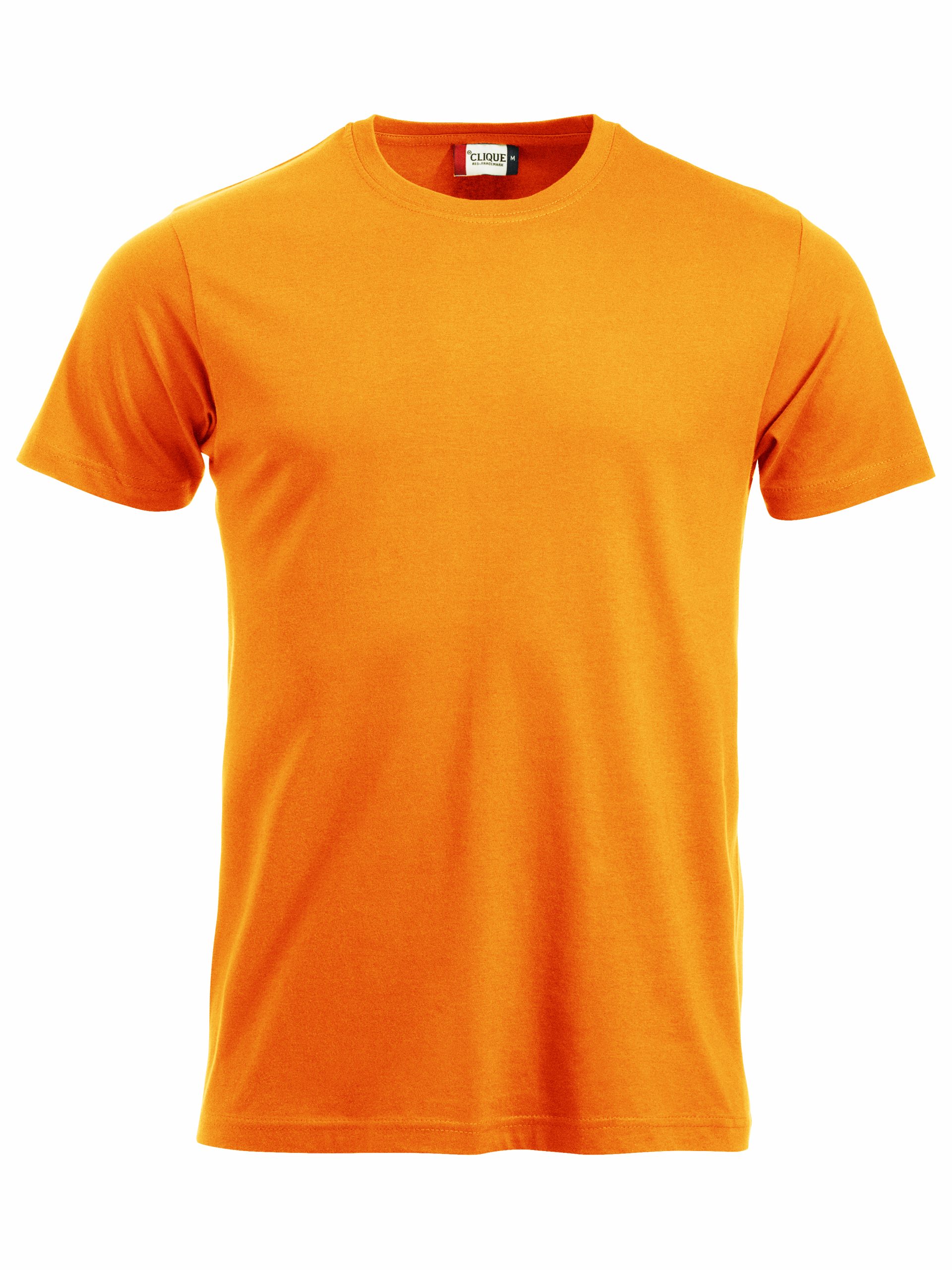 Clique New Classic-T t-paita Huomio oranssi