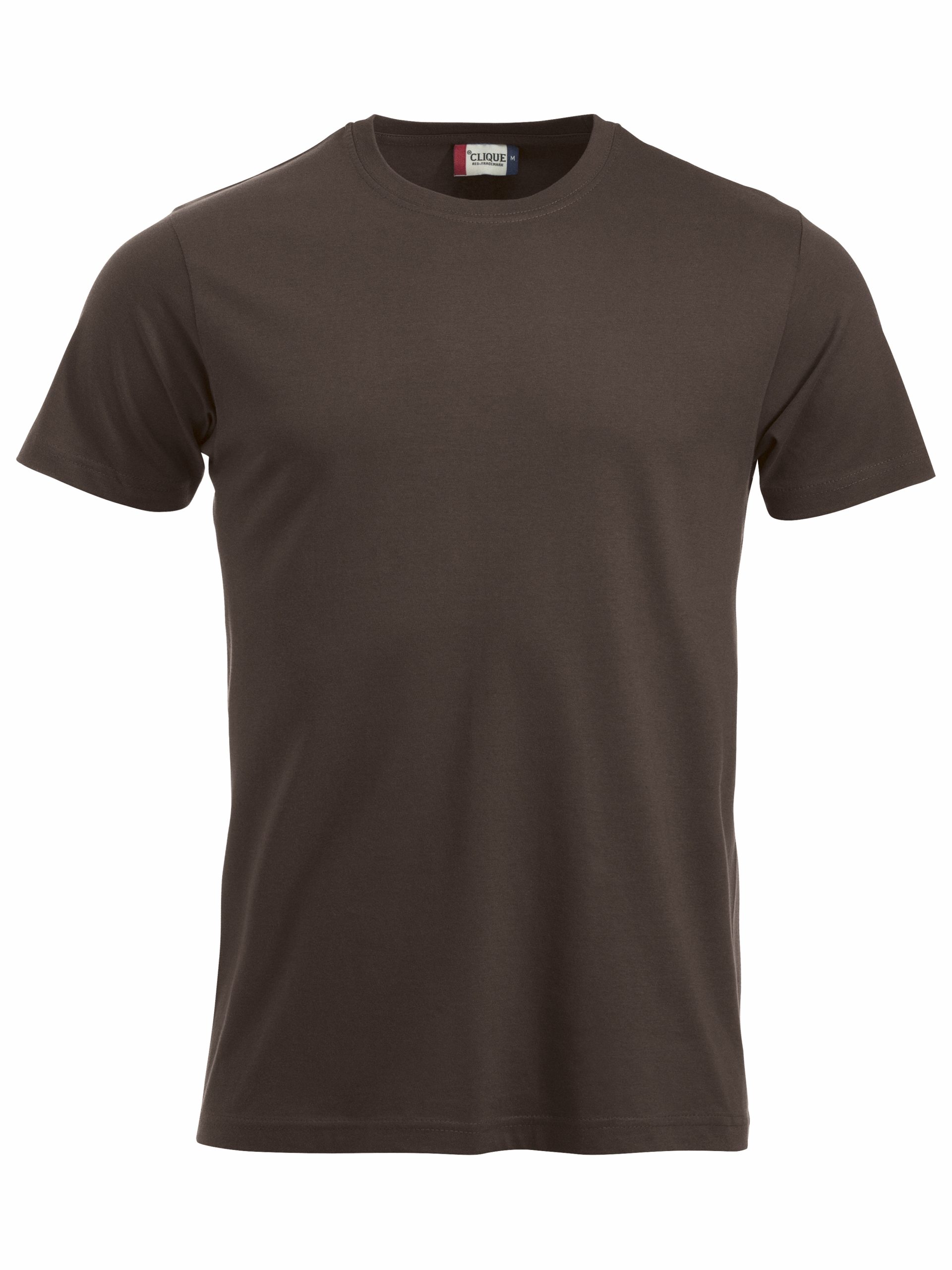 Clique New Classic-T t-paita Tummanruskea