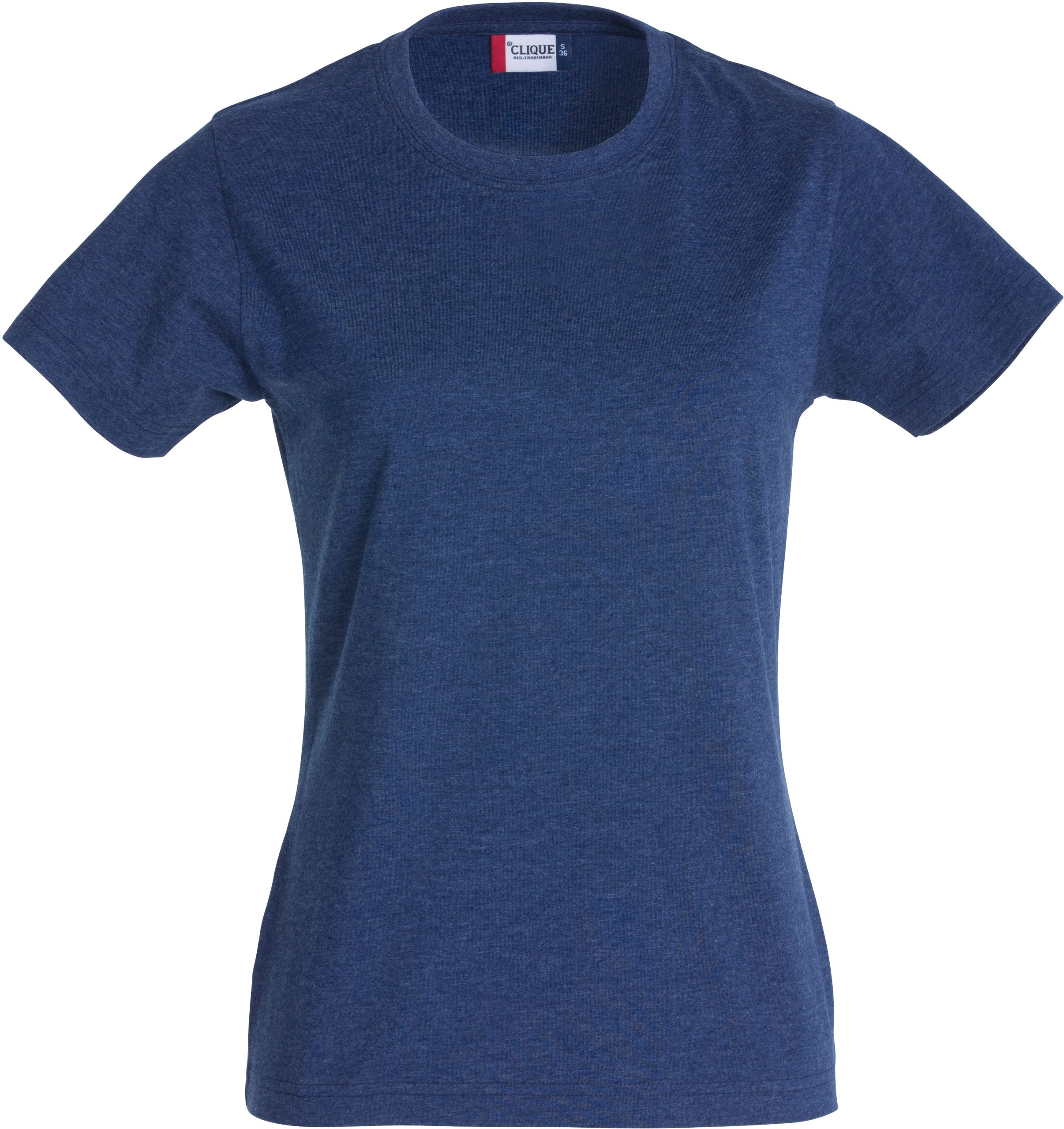 Clique New Classic-T Ladies t-paita meleerattu sininen