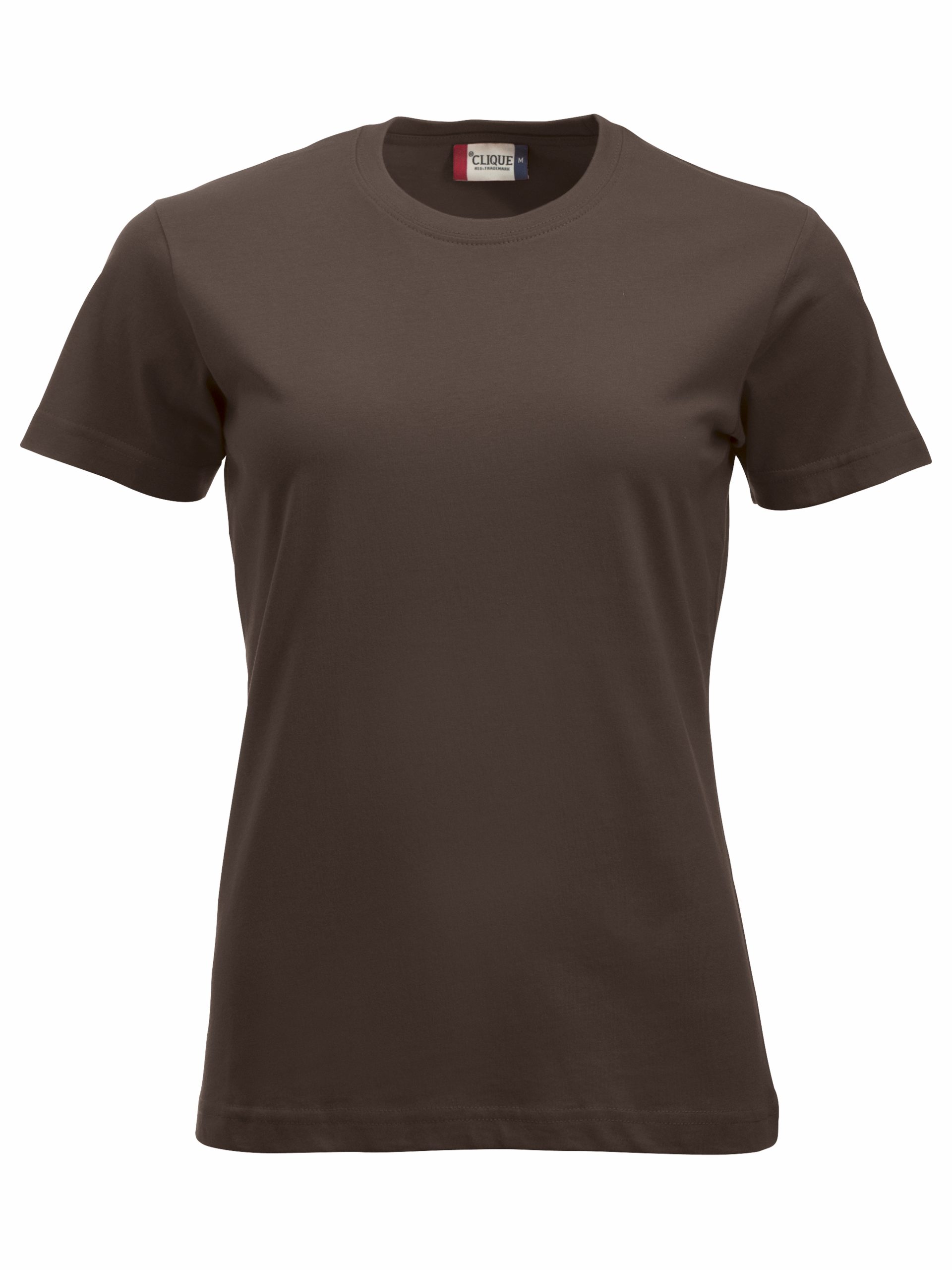 Clique New Classic-T Ladies t-paita Tummanruskea