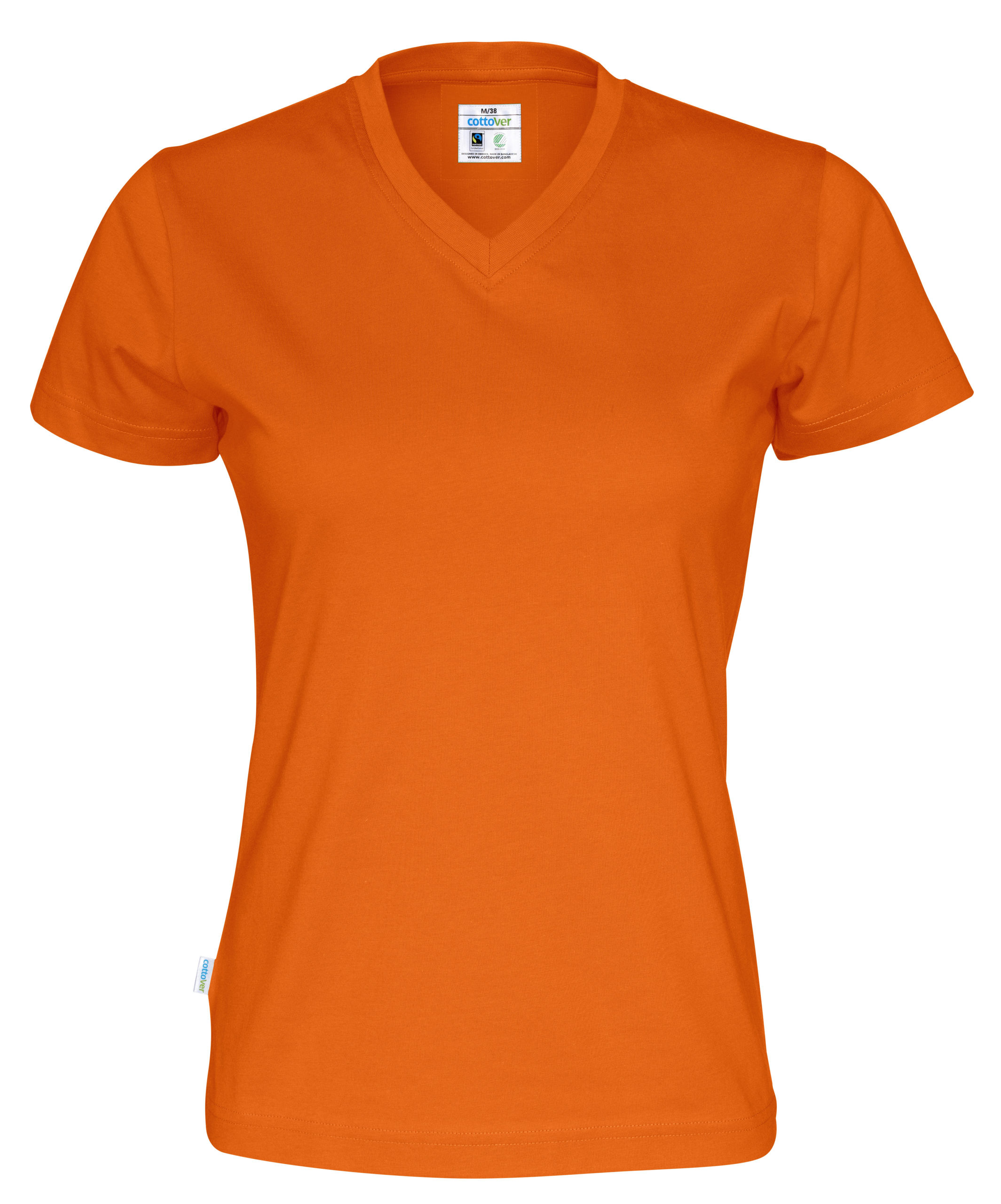 Cottover Cottover T-paita v-aukko naiset Oranssi