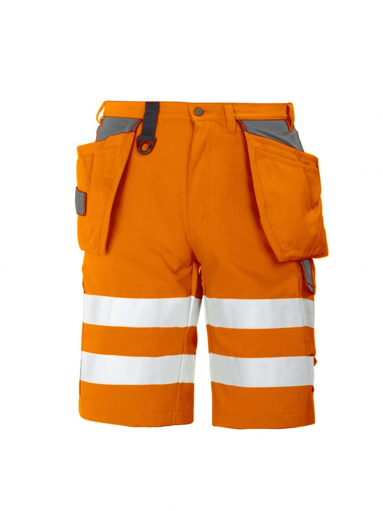 Projob 6503 SHORTSIT EN471 LUOKKA 2 oranssi/ harmaa