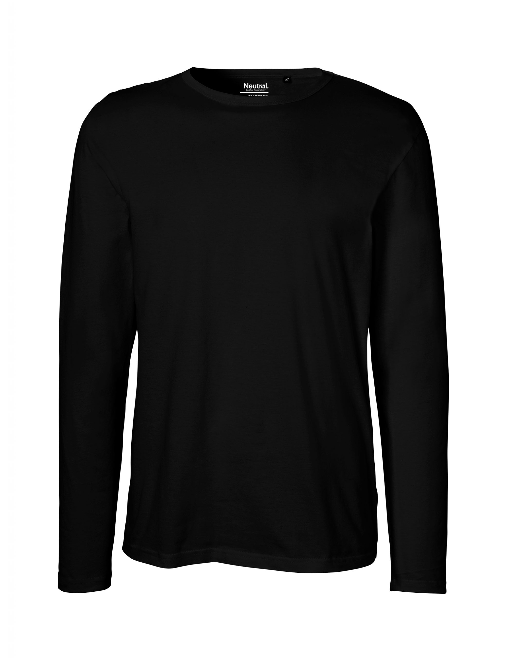 Neutral Mens Long Sleeve T-shirt Black