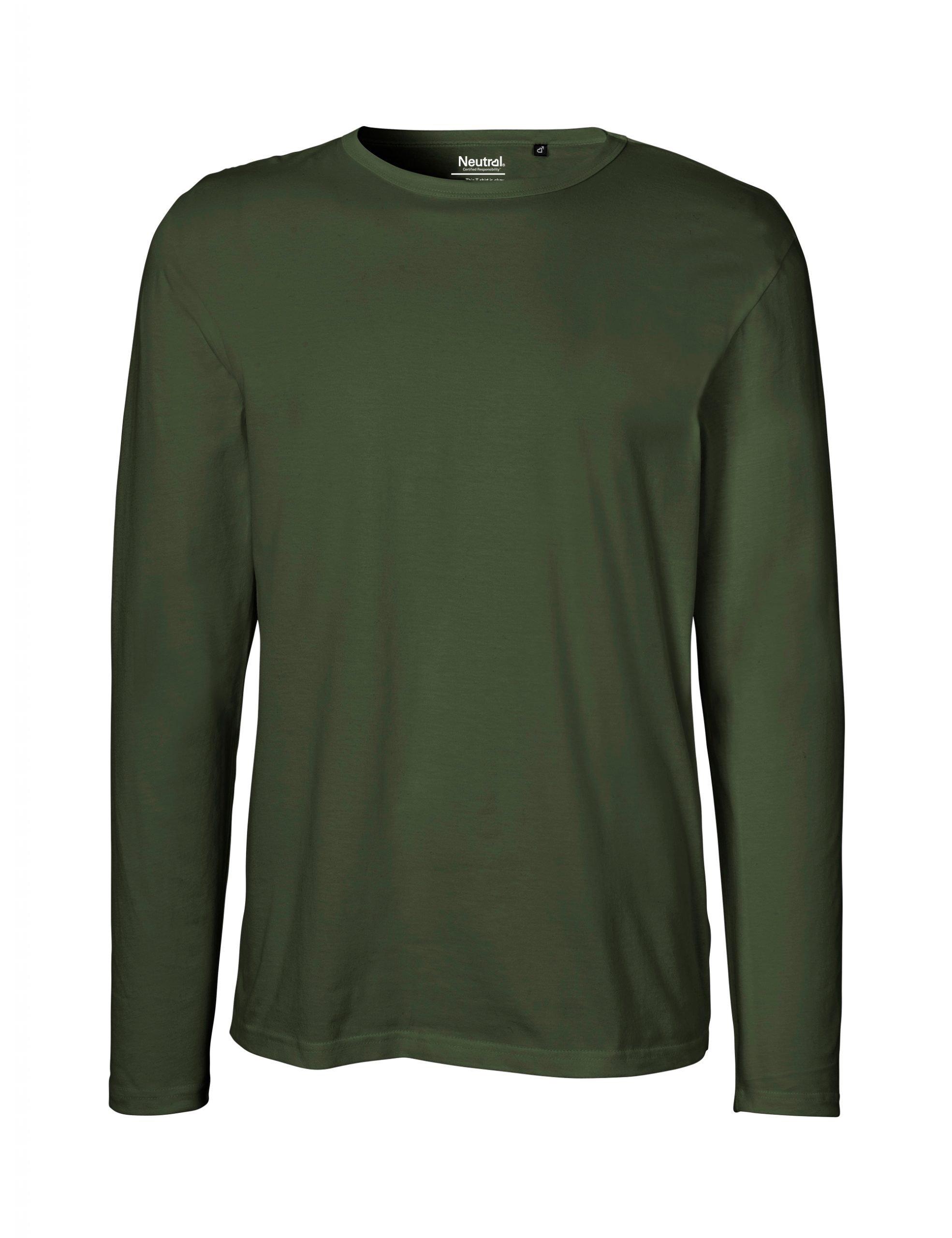 Neutral Mens Long Sleeve T-shirt Military