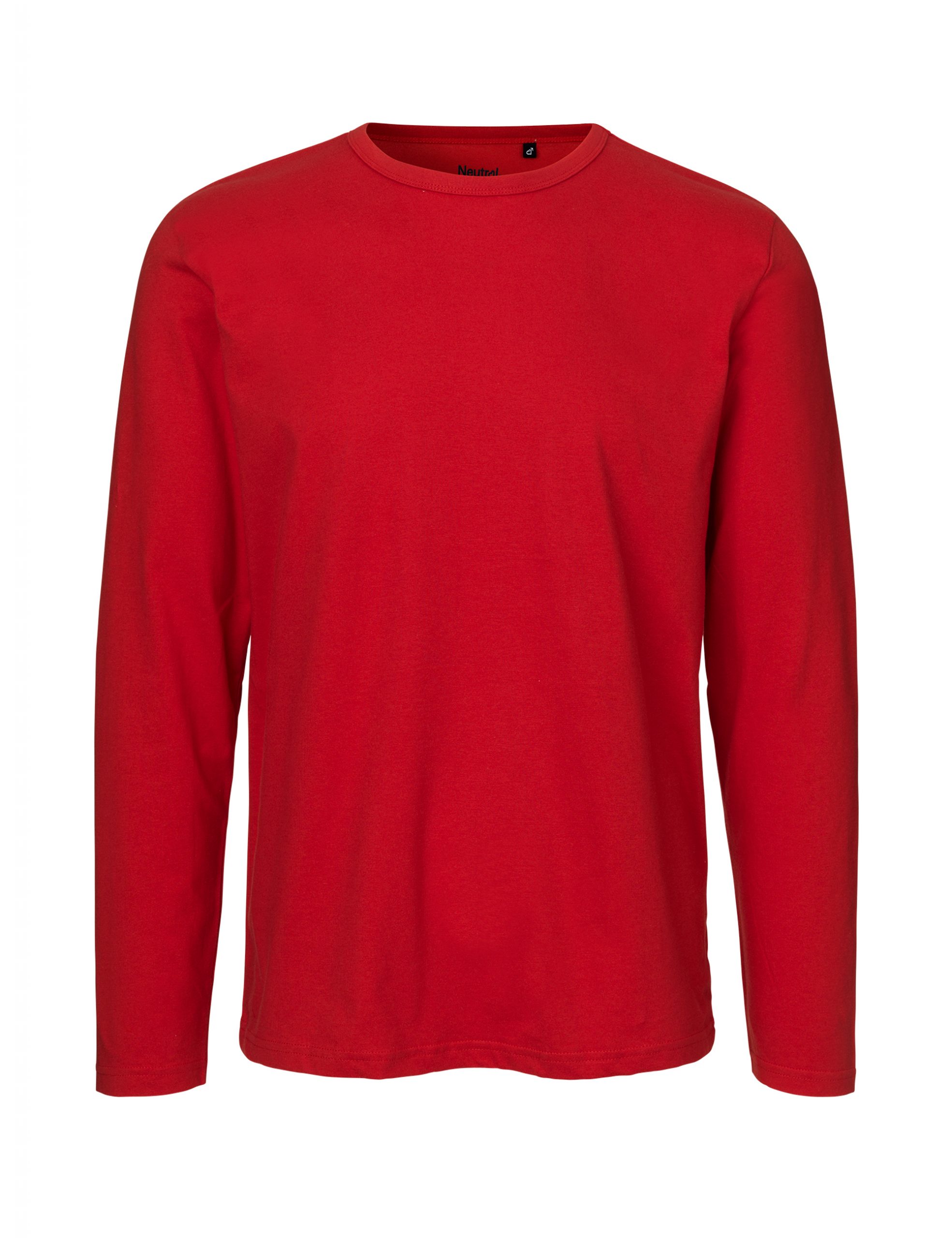 Neutral Mens Long Sleeve T-shirt Red