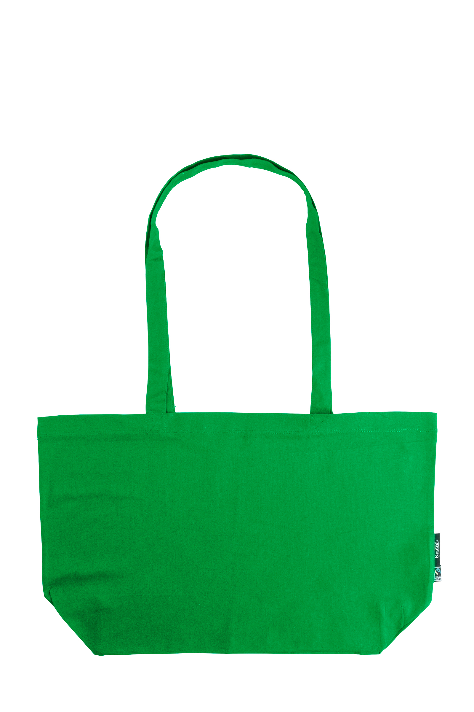 Neutral Shopping Bag w. Gusset Green