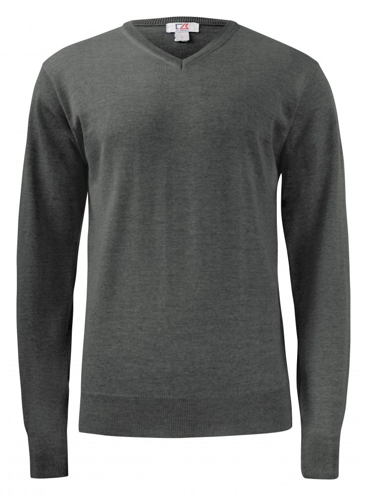 Cutterandbuck Everett V-neck Meleerattu antrasiitti