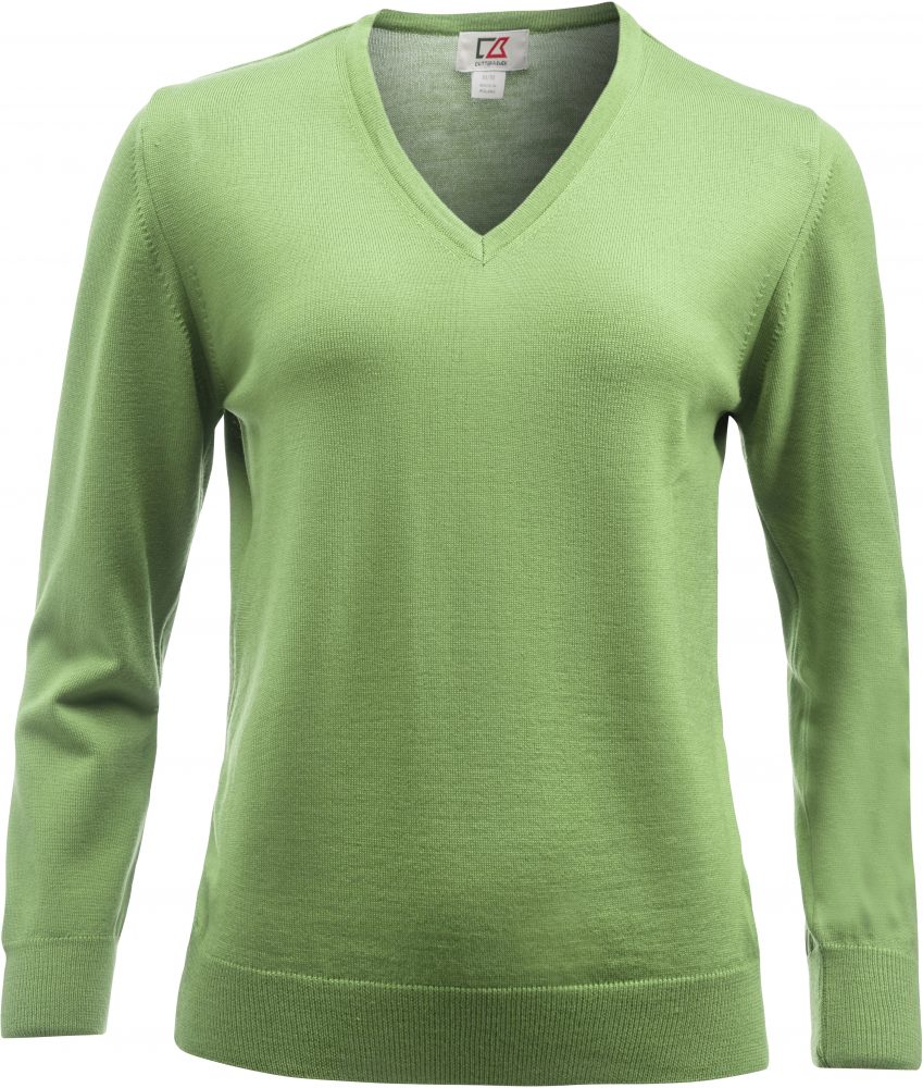 Cutterandbuck Everett V-Neck WMN Meleerattu vihreä