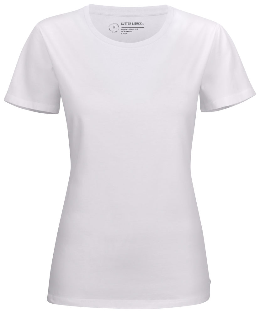 Cutterandbuck Manzanita Roundneck naisten t-paita White