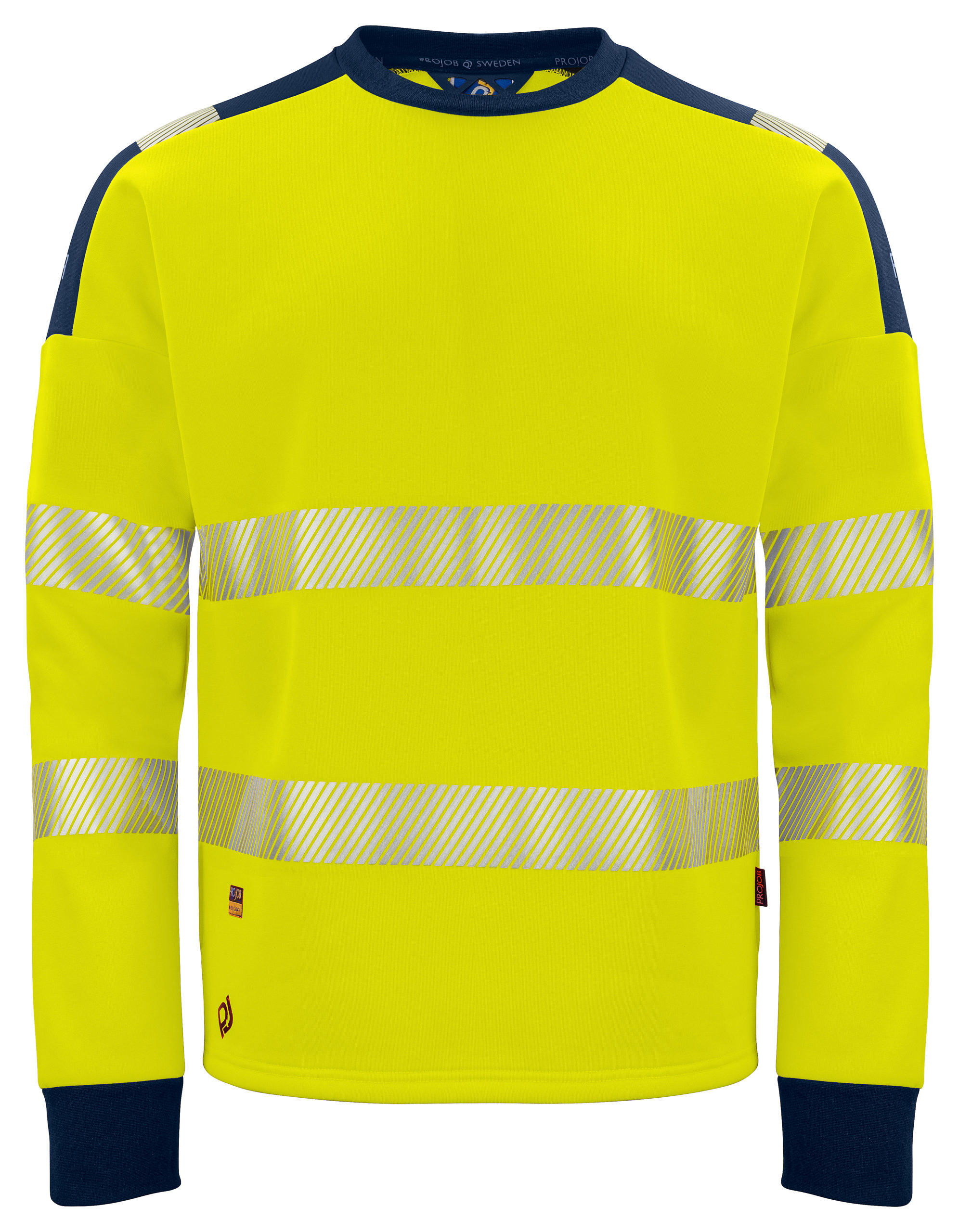 Projob 6108 COLLEGEPAITA EN ISO 20471 LUOKKA 3/2 Yellow/Navy