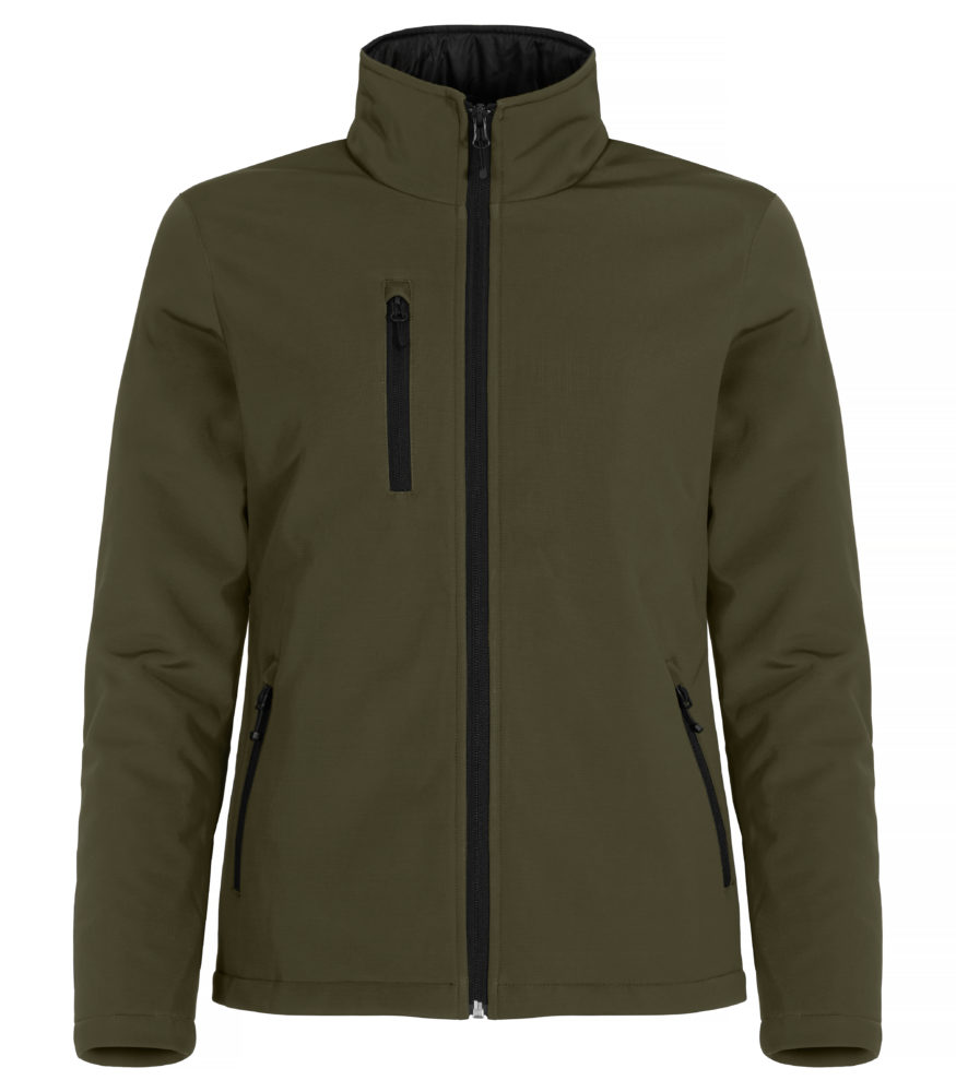 Clique Padded Softshell Lady Fog green