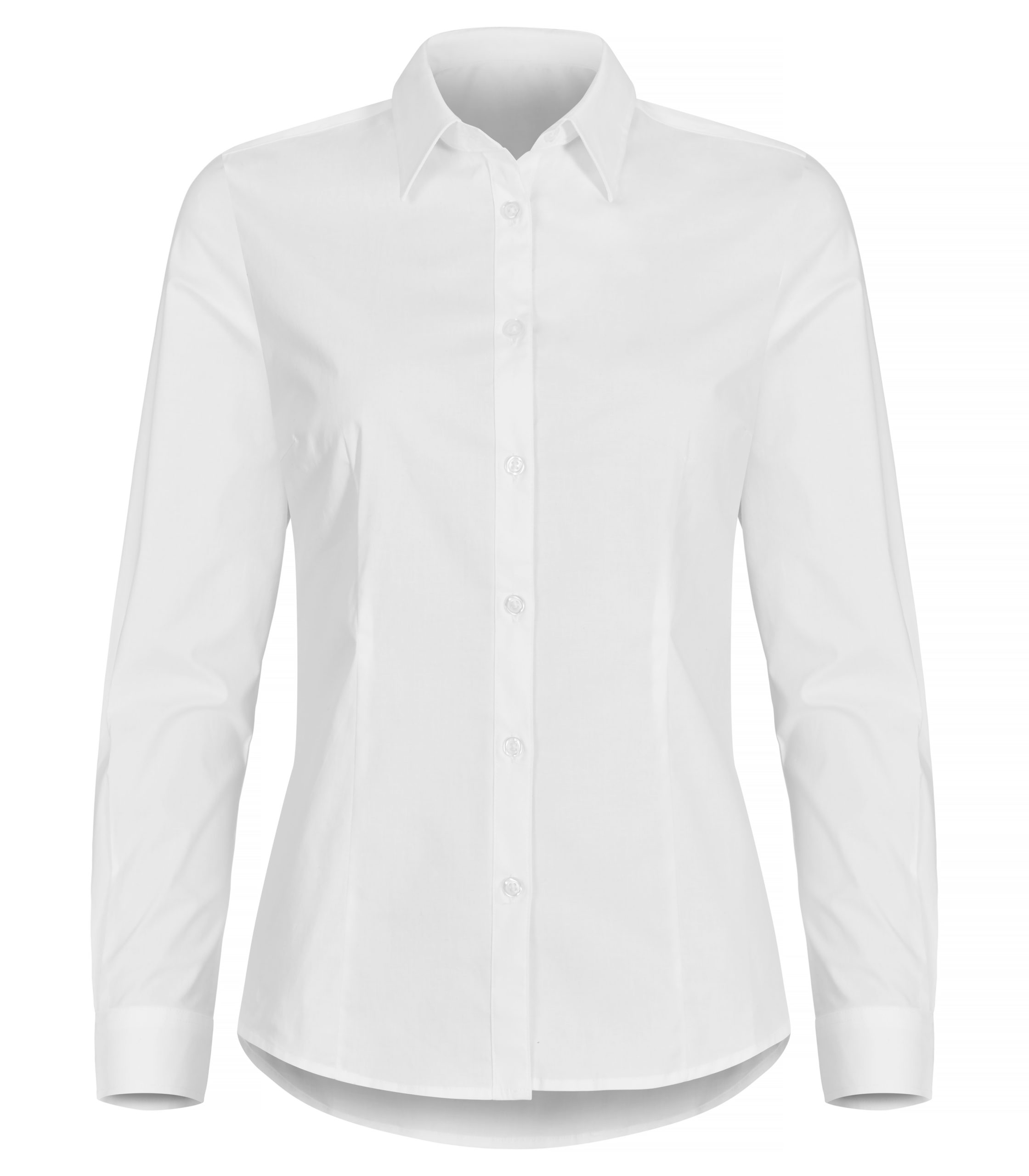 Clique Stretch Shirt LS Lady White