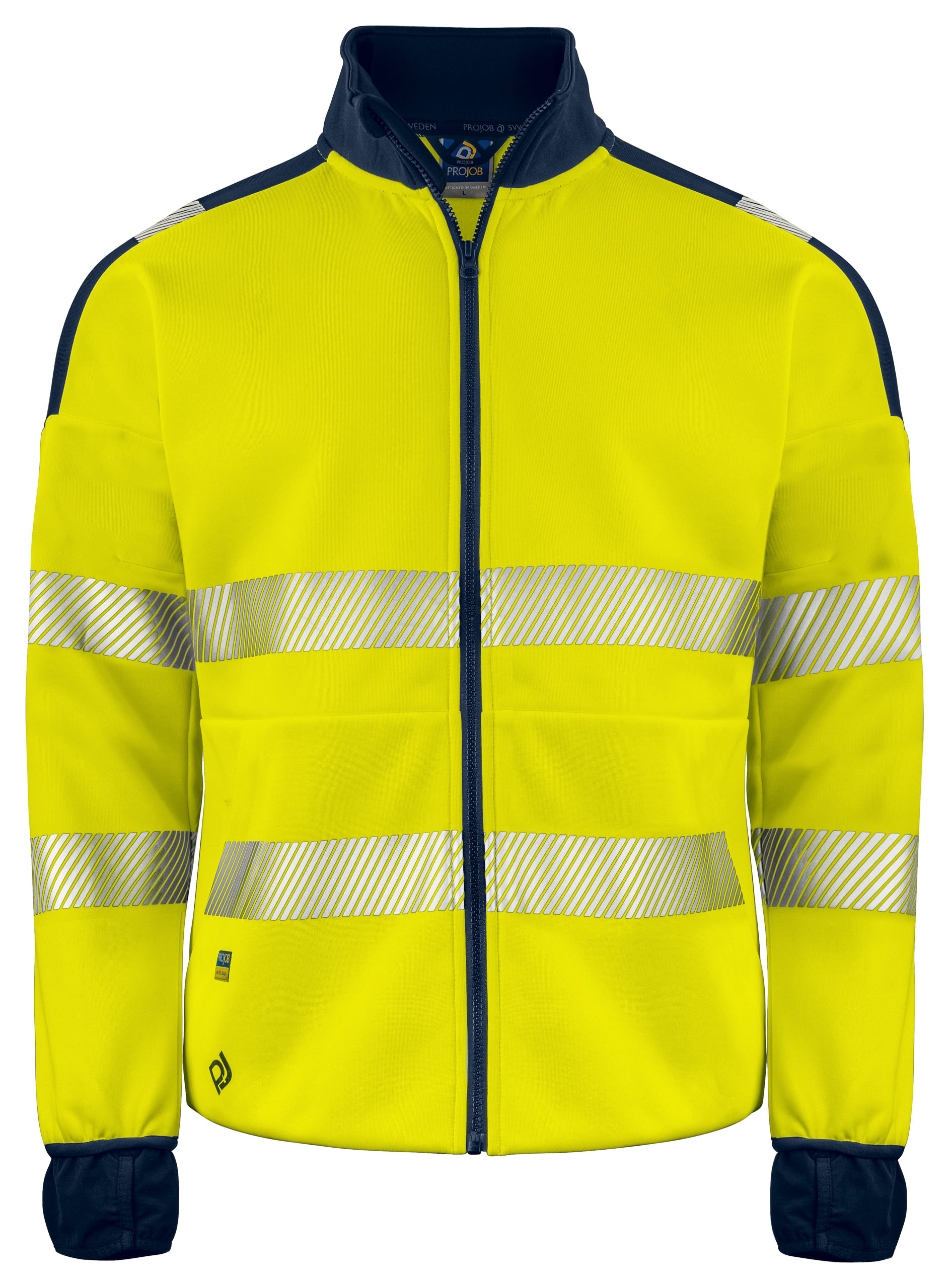 Projob 6109 COLLEGEPAITA EN ISO 20471 LUOKKA 3/2 Yellow/Navy