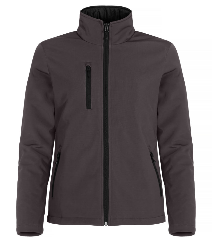 Clique Padded Softshell Lady Dark Grey