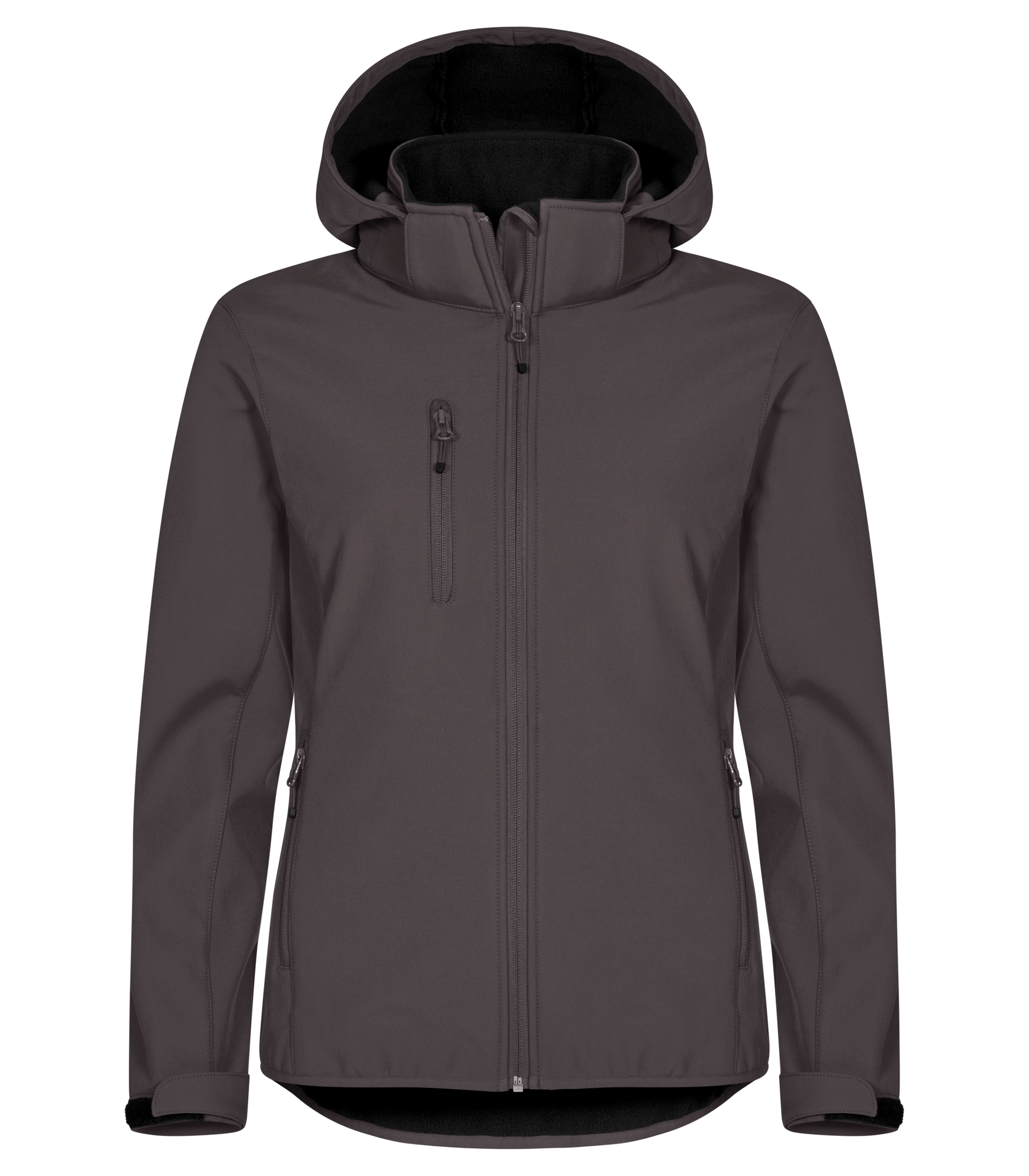 Classic Softshell Hoody Women Clique Classic Softshell Hoody Women Tummanharmaa