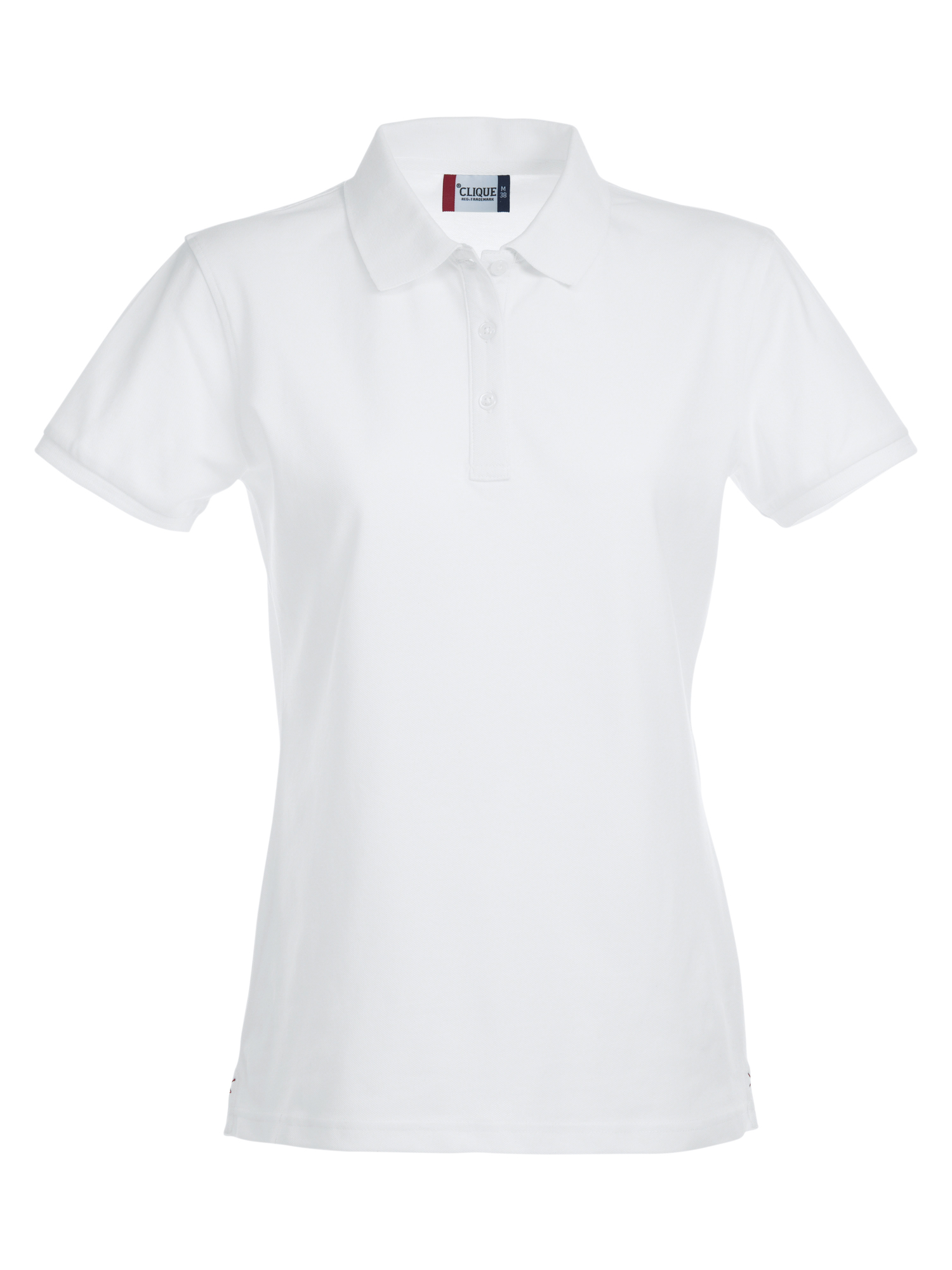 Clique Stretch Premium Polo Women valkoinen