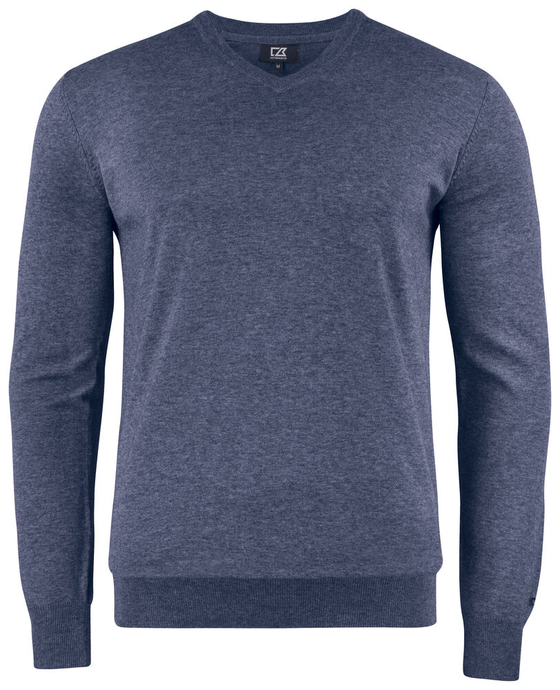 Cutter & Buck Oakville V-neck Men Meleeratu Tummansininen