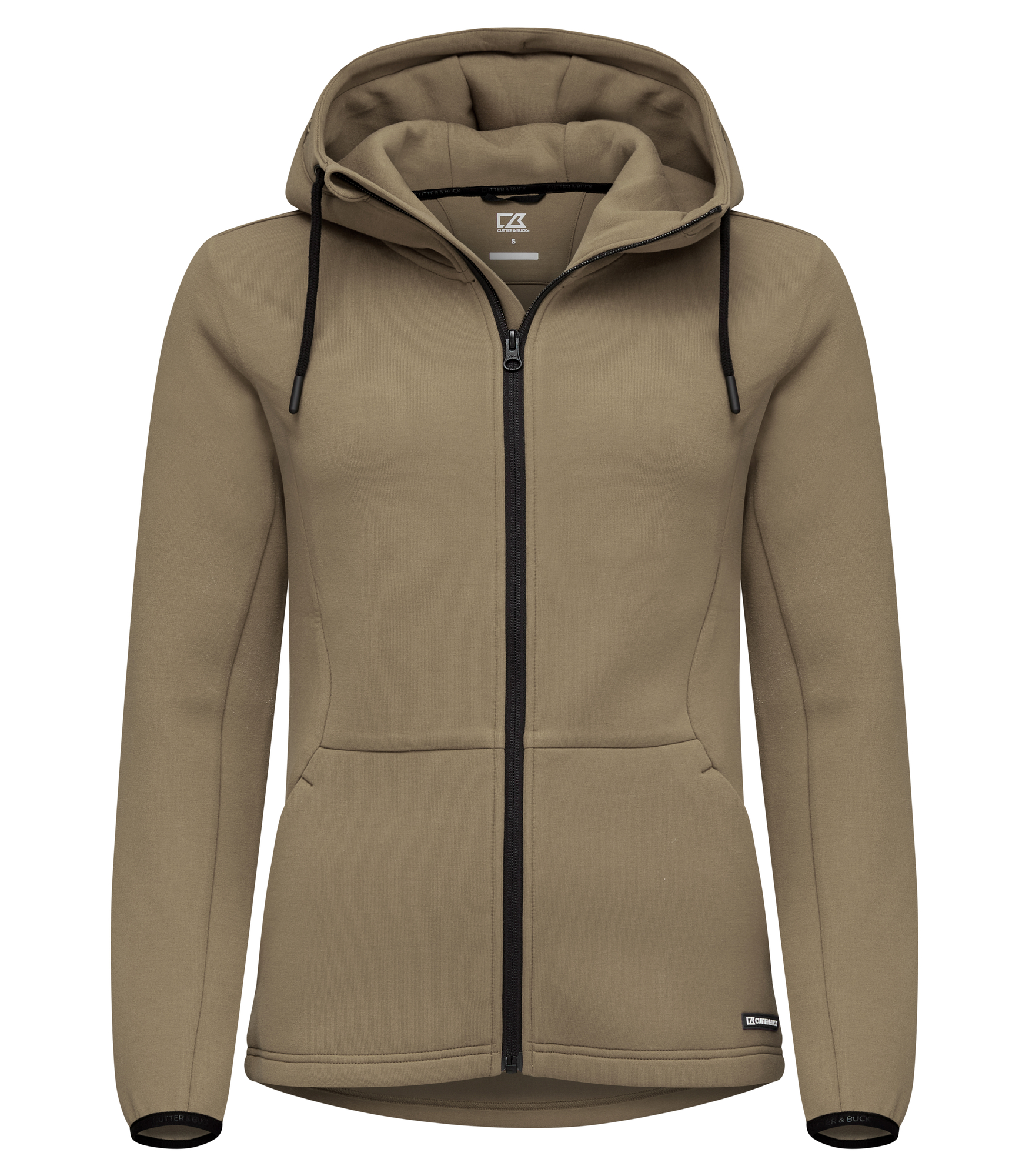 Pemberton Hood FZ Ladies Cutter & Buck Pemberton Hood FZ Ladies Khaki