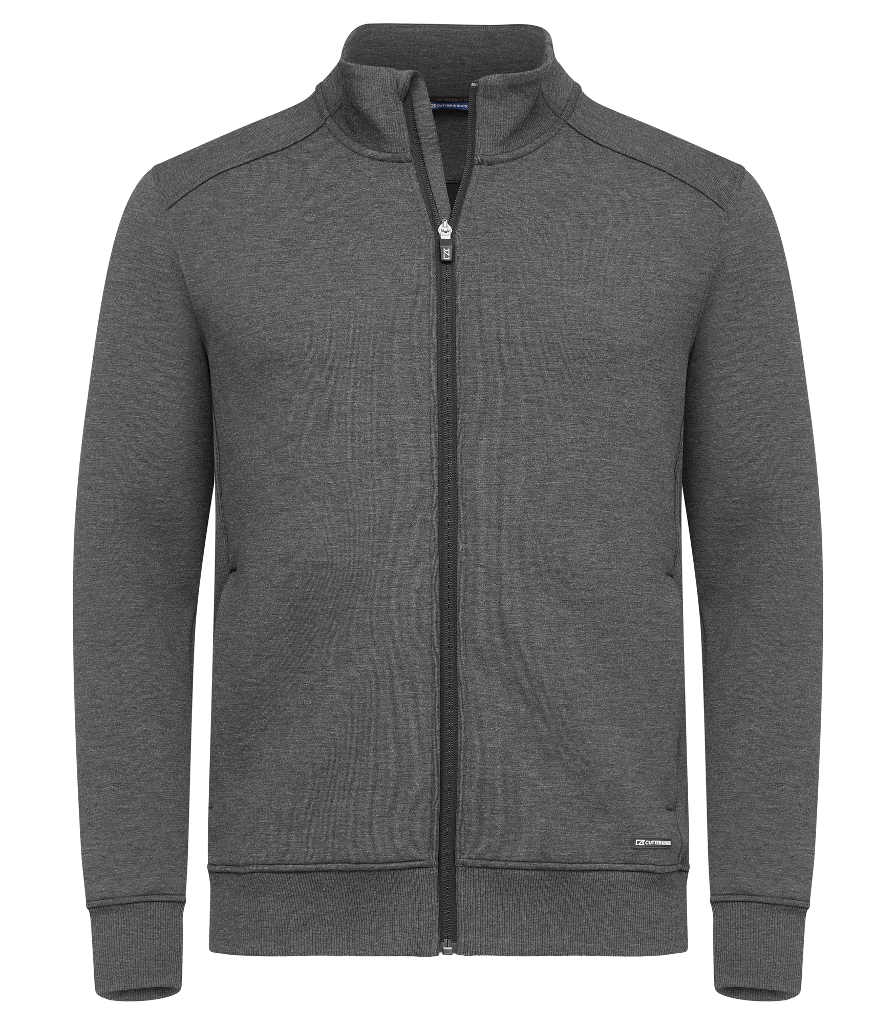 Pemberton Cardigan Full Zip Men Cutter & Buck Pemberton Cardigan Full Zip Men Anthracite Melange