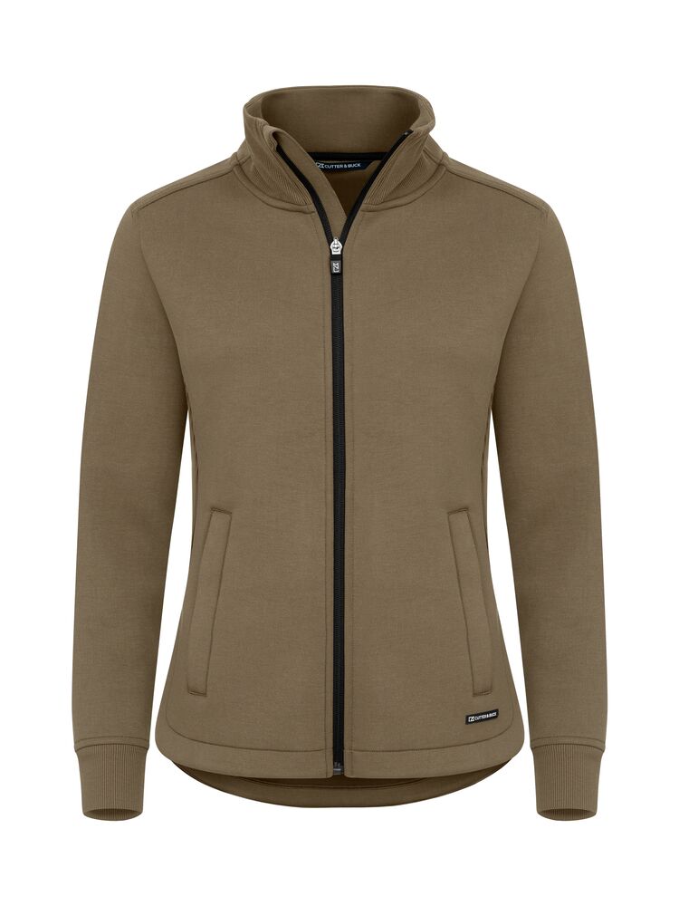 Cutter & Buck Pemberton Cardigan Full Zip Women Khaki