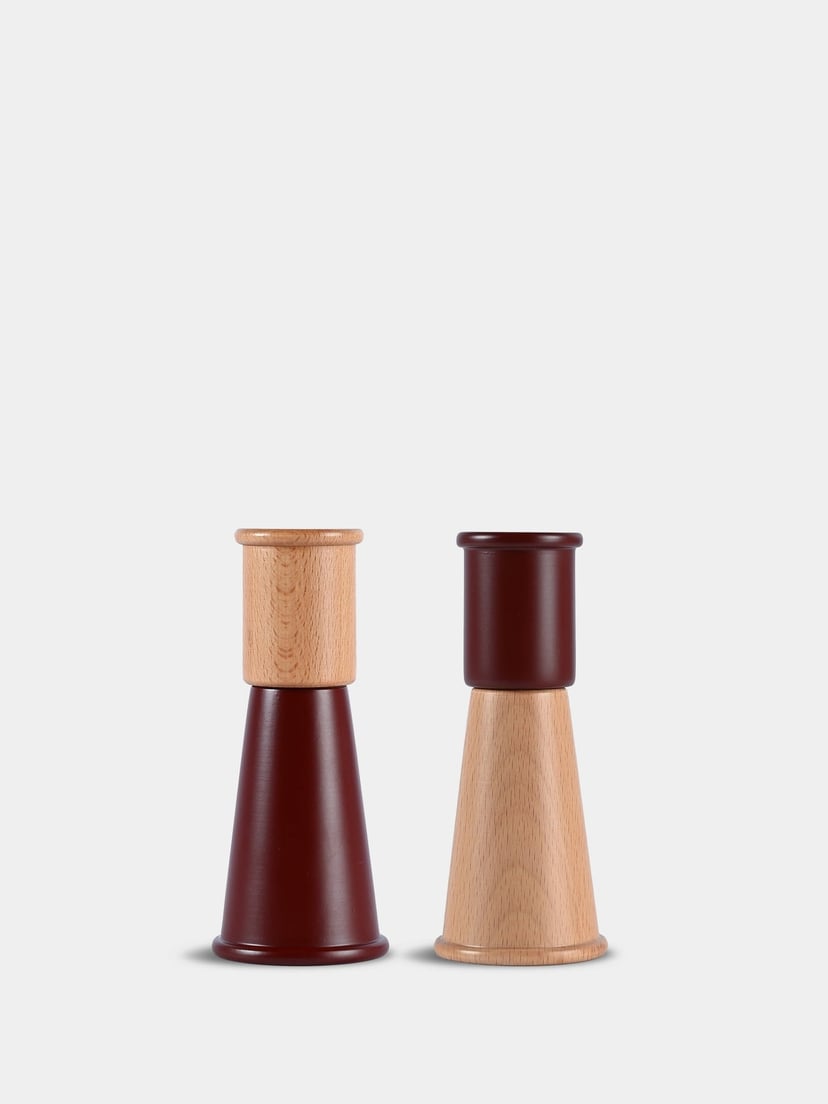 Gurken salt and pepper mill large Gurken salt and pepper mill small 2-pcs Dark red/brown
