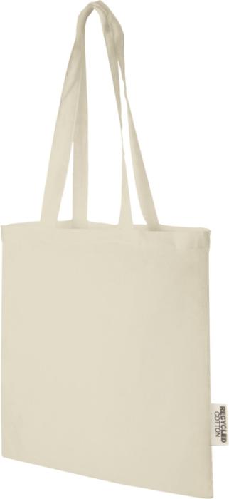 Madras 140 g/m2 GRS kierrätyspuuvillakassi 7 L - Natural