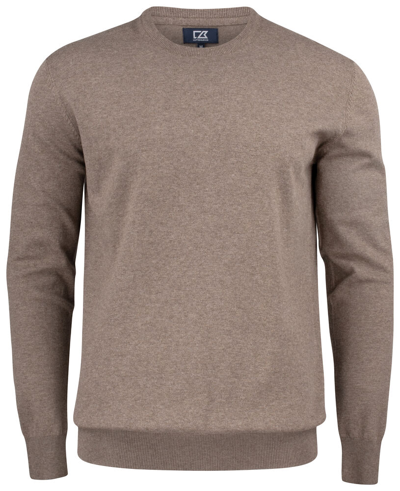Cutter & Buck Oakville Crewneck Men Nougat Melange