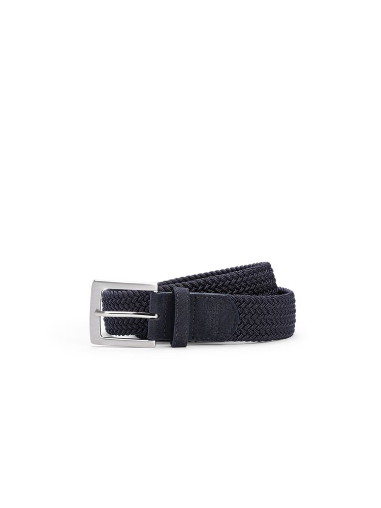James Harvest Harvest Stretch Belt Tummansininen
