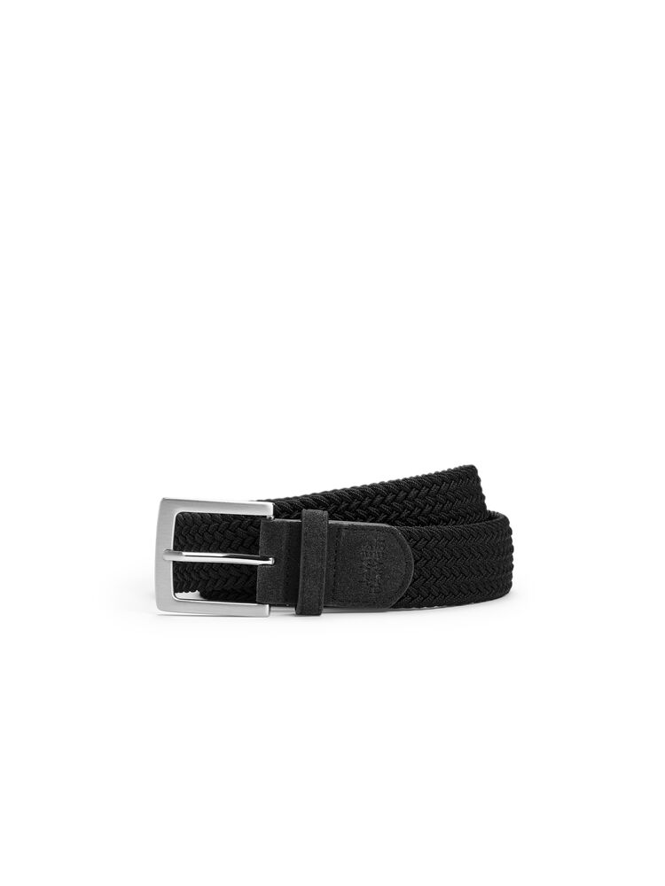 James Harvest Harvest Stretch Belt Musta