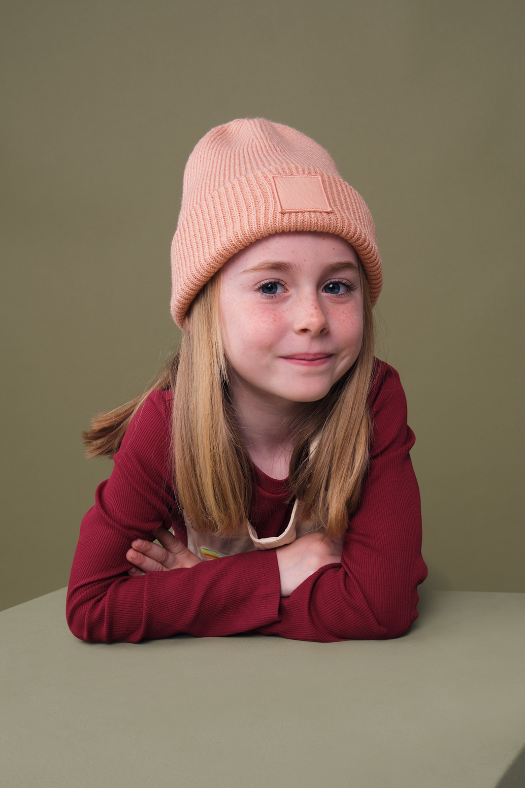 Beechfield LASTEN DEEP TONAL PATCH PIPO Peach