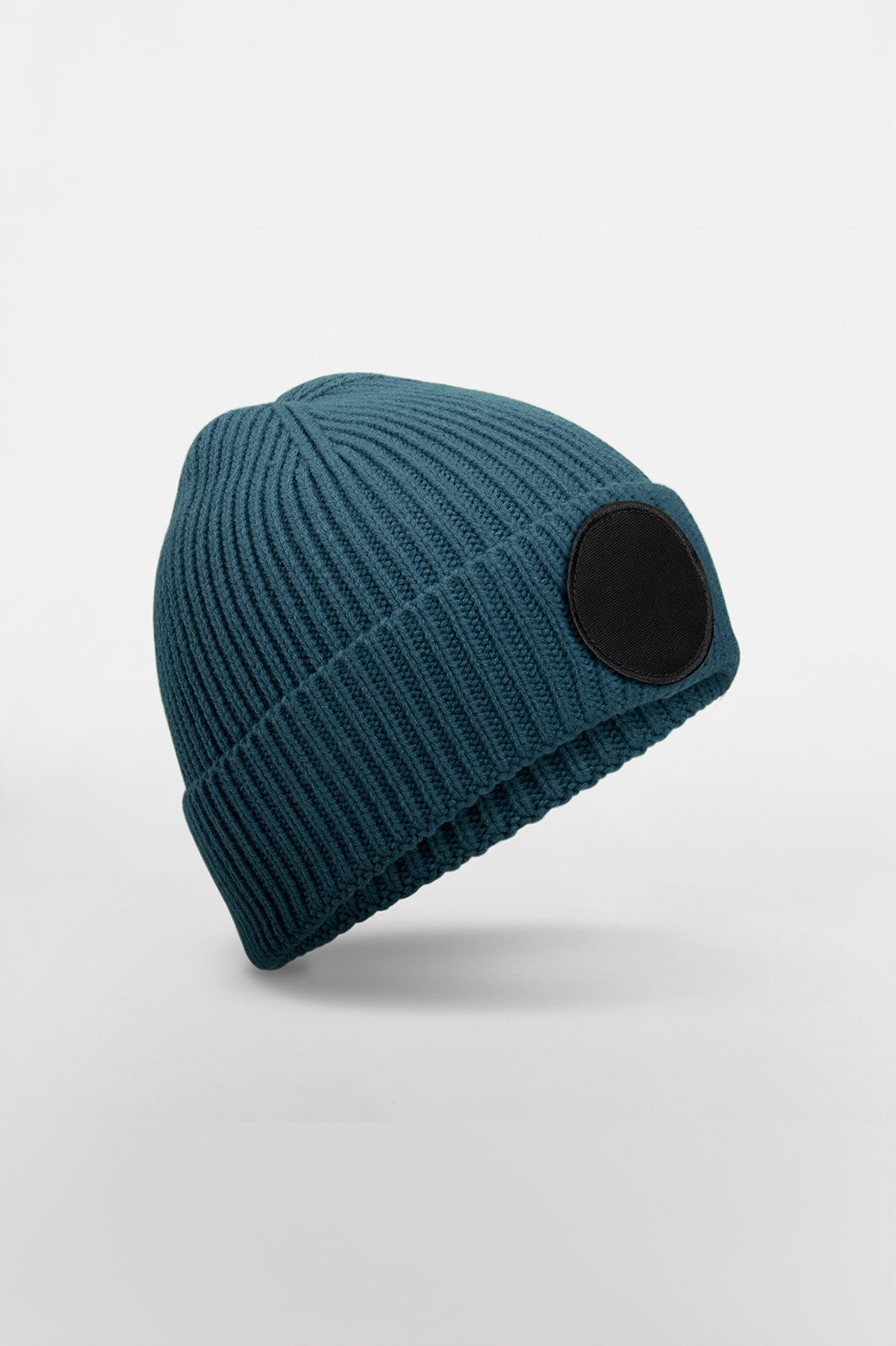 Beechfield CIRCULAR FASHION PATCH BEANIE Airforce Blue