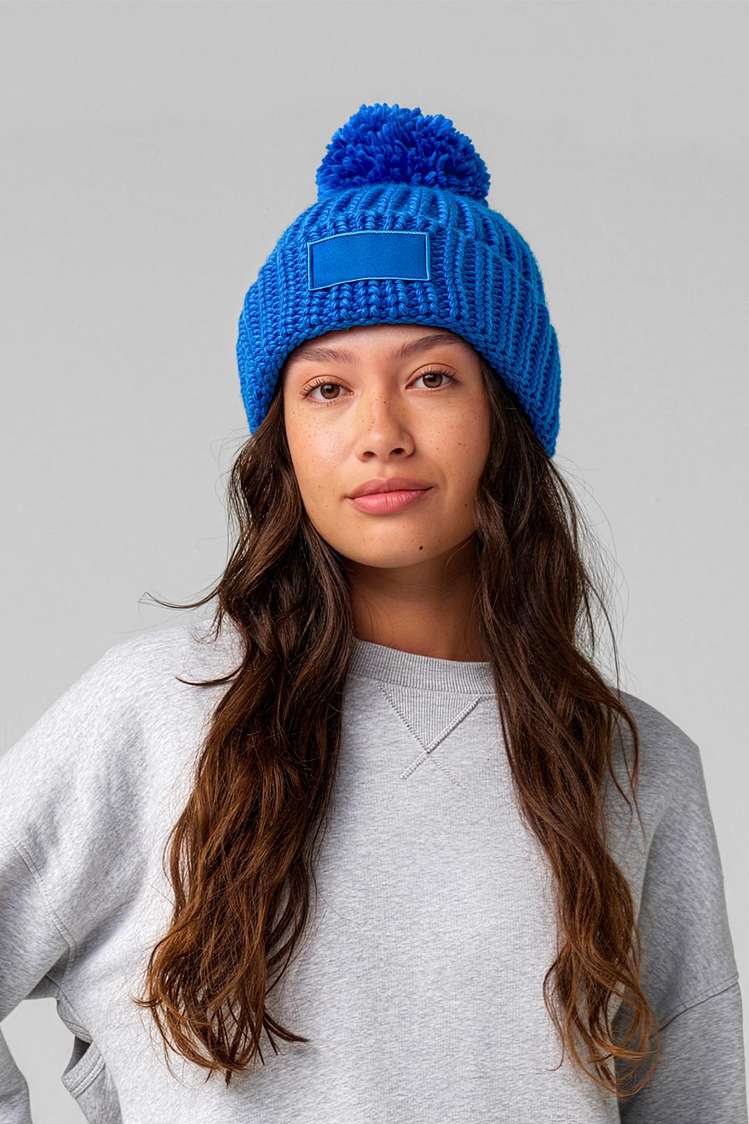 Beechfield TOASTY PATCH BEANIE Luminous blue