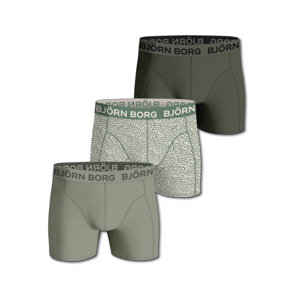 Björn Borg Boxer Multi 3-p Underwear Army green